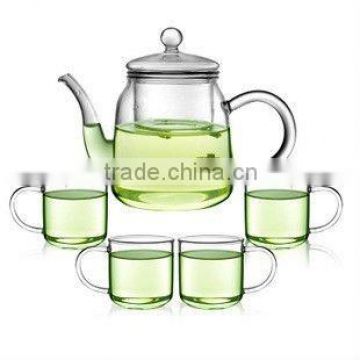 600ml heat-resistant pyrex glass tea set