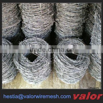 cheap barbed wire easy installed zinc coated double twist barbed wire fence