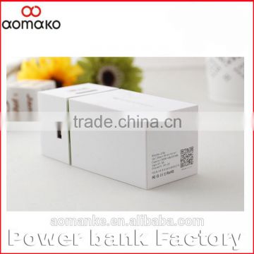 X100A TOP Selling White Rectangle Shape Power bank 10400mah for business or as a Small Gift