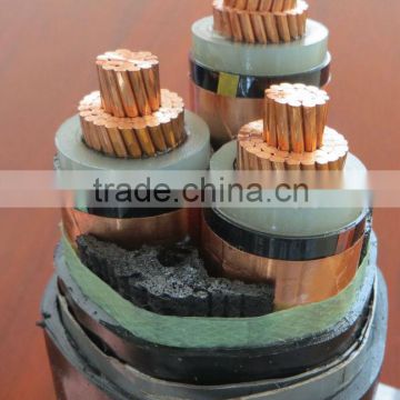 High Voltage HV 26/35kV COPPER CONDUCTOR XLPE INSULATED STEEL TAPE ARMORED CABLE 3 CORE