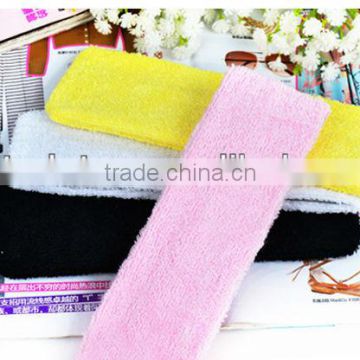 China factory wholesale stretchy fabric made facial headband for teen girls