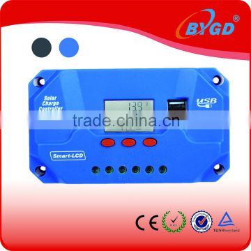 pwm solar charge controller 10a 12v 24v auto dual USB for solar charging