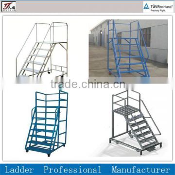 Durable Steel ladder with wheels