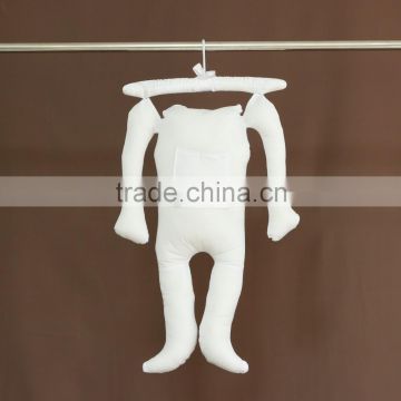 Comfortable snior fabric children chrome mannequins with metal hook