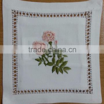Hand embroidered lavender sachet/bag/pillow-floral embroidery (design #15)