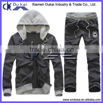 Men's knit tracksuit, men's knitted sportswear, men's terry hoodie and pants set