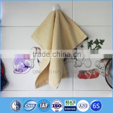 2015 china wholesale cream-coloured dyed cotton terry cloth small second hand towels