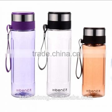 Wide mouth portable leak proof plastic drinking water bottle YB-0046,YB-0047