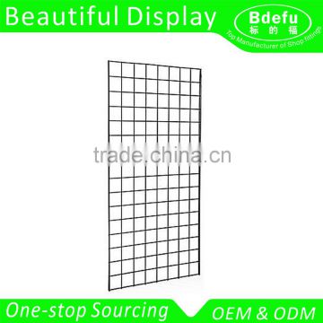 Chrome Gridwall accssories -Hanging or wall mount metal wire mesh gridwall panel for gridwall hook