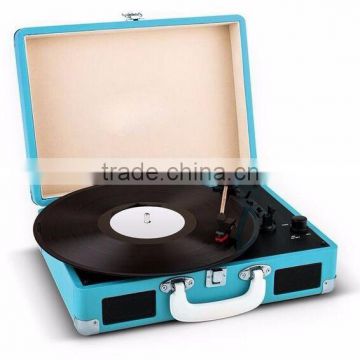Highest performance portable gramophone with bluetooth and USB function for the surpris gift