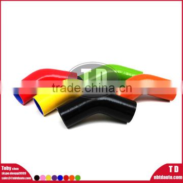 Color Elbow 45 Degree Polyester Reinforced Silicone hose blue red black samco