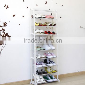 SHIZHUO Adjustable metal and plastic organizer shoes rack