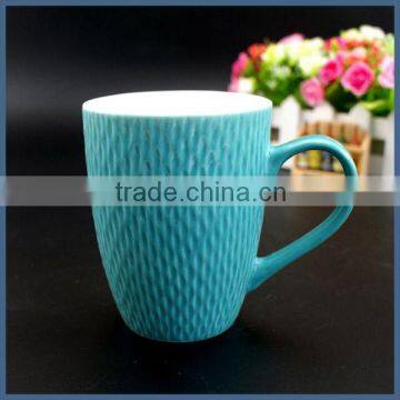 Colored glaze porcelain material promotional mug for coffee