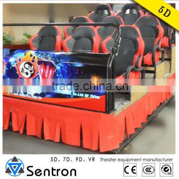 5D Theater Equipment for Amusement Park With 3D Glass 5D Motion Cinema Simulator Chair