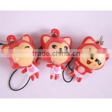 promotional pvc keychain toy/3d pvc injected cartoon toy key ring/plastic toy key holder