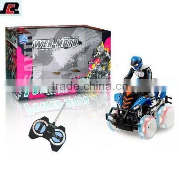 4 Function RC Motor Cycle Truck Remote Control Child Toy RC Monster Truck Quad Bike For Sale