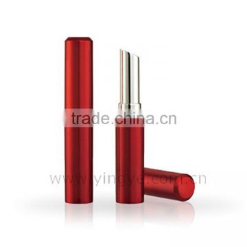 Oblique head Bright red fashion custom lipstick tube