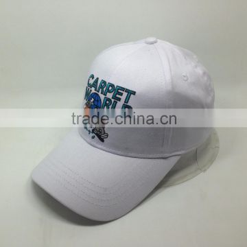 Whalesale 100% cotton white baseball hats hook and loop snapback hats                        
                                                                                Supplier's Choice