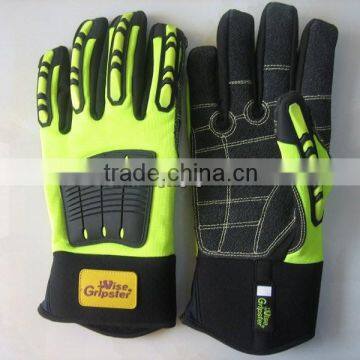 High Impact Anti-cut Protective TPR Glove With Elastic Cuff