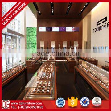 Upmarket stainless steel retail watch shop Interior design