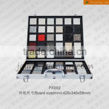 PX002 aluminum granite sample box / suitcase / sample box