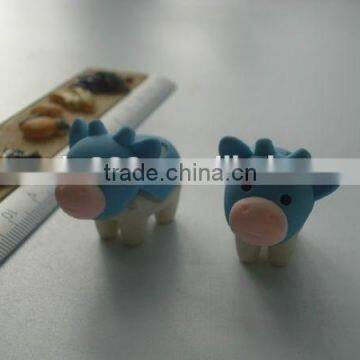 lovely gift stationery cow shaped gomu eraser with movable legs