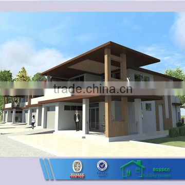 affordable steel structure prefab villa