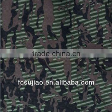 100% polyester camouflage printing 600D oxford PVC fabric
