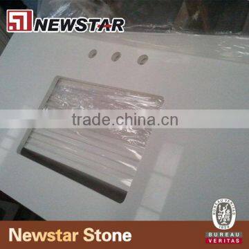 Newstar Snow White Quartz Vanity Countertops