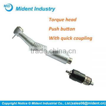Push Button China Dental Handpiece High Speed, Dental Handpiece With Quick Coupling