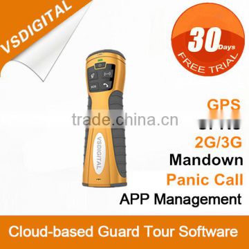 patrol stick guard tour system with cloud-based software
