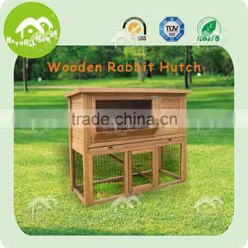 outdoor double decker handmade custom wooden rabbit hutch,pet supplies wholesalers