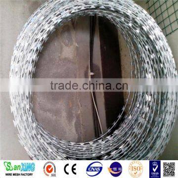 Best selling stainless steel razor barbed wire and razor barbed wire security fence