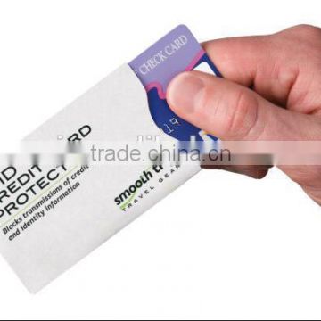 Customize RFID Blocking Sleeve Card Protector ID card safe keeper passport protector