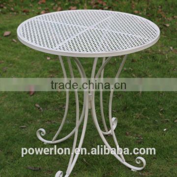 Power Coated Anti-White KD Metal Round Coffee Table