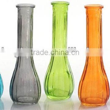 colored glass vase glass flower pot