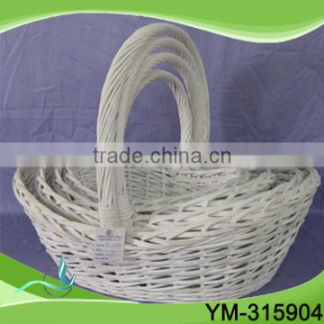 Durable Flooring Trolley Fruit Basket,Greener Fruit Basket In Bamboo