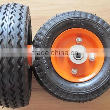 6"x2" small rubber wheel for hand trolley