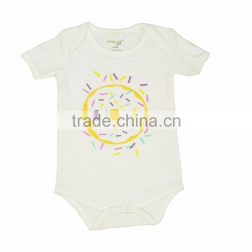 100 % Organic Cotton Baby body suits and Soft with Short sleeve baby t shirts with Organic latest design