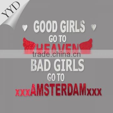 BAD GIRLS GO TO AMSTERDAM custom logo patch for school or teams