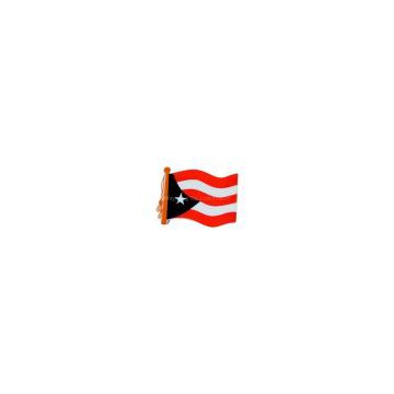 Promotional Puerto Rican flag shape stress reliever