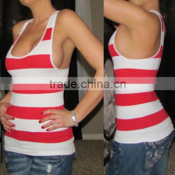 hot selling stripe wholesale tank top woman