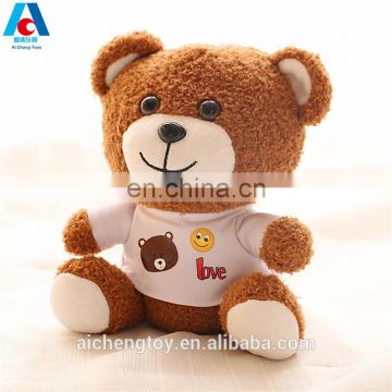 soft plush dressing clothes brown teddy bear toy to baby best gifts