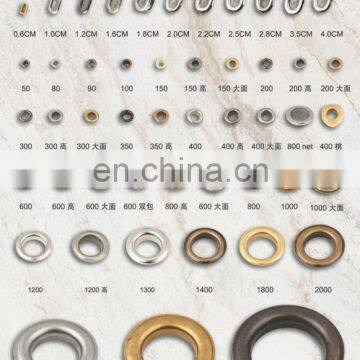 bulk all kinds of eyelets and grommets hot sale for garment