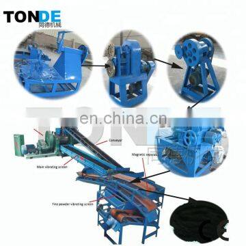 High efficiency scrap tire cutting machine tire recycling plant for sale