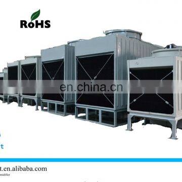 frp industrail cooling tower price with low noise multi fan