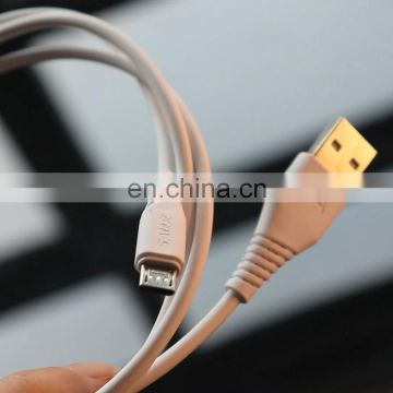 2019 Micro USB Cable USB Fast Charger Nylon Cord Micro USB 90 Degree Data cable