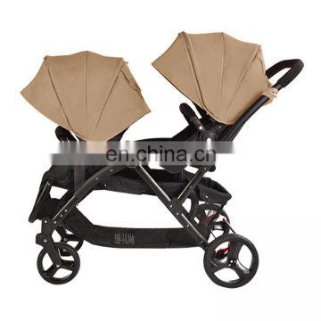 Twin pram baby strollers double twin pram pushchair cart