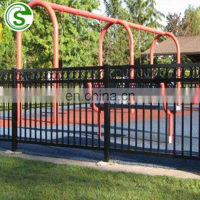 7 ft tall galvanized steel fence iron fence panels for garden