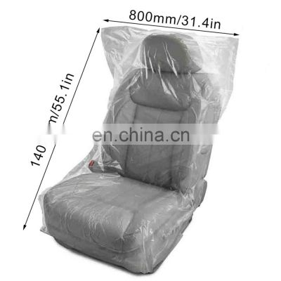 100PCS Disposable Plastic Seats And Seat Covers Protect Transparent Seat Cover Waterproof Car Repair Protective Cover
